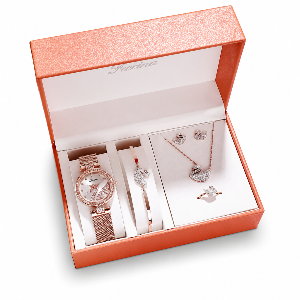 Luxury Swan Jewelry Set